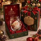 🎄 LAST DAY 49% OFF – ✨ Magical Christmas 3D Glass Cup | Raised Festive Artwork, Sparkling Details & Holiday Gift Drinkware 🎅💎