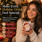 🎄 LAST DAY 49% OFF – ✨ Magical Christmas 3D Glass Cup | Raised Festive Artwork, Sparkling Details & Holiday Gift Drinkware 🎅💎